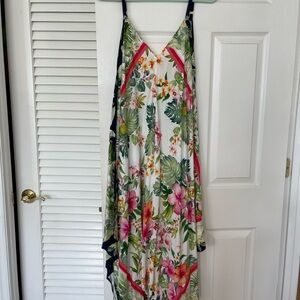 Tommy Bahama Tropical Scarf Coverup Dress
